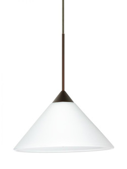 Besa Pendant Kona Bronze White 1x50W Halogen, 15Ft. Cord (127|1XT-117607-BR-L)