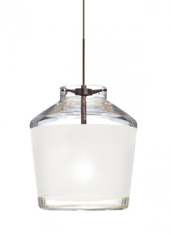 Besa Pendant Pica 6 Bronze White Sand 1x50W Halogen, 15Ft. Cord (127|1XC-PIC6WH-BR-L)