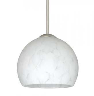 Besa Pendant Palla 5 Satin Nickel Carrera 1x50W Halogen, 15Ft. Cord (127|1XC-565819-SN-L)