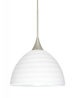 Besa Pendant Brella Satin Nickel Chalk 1x6W LED, 15Ft. Cord (127|1XC-4679KR-LED-SN-L)