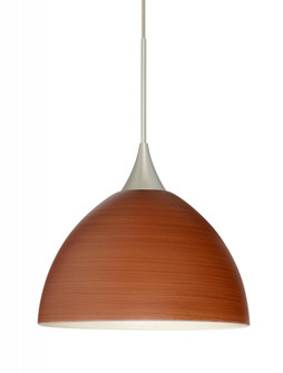Besa Pendant Brella Satin Nickel Cherry 1x50W MAX GY6.35 Base, 15Ft. Cord (127|1XC-4679CH-SN-L)