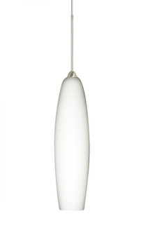 Besa Pendant Zumi Satin Nickel Opal Matte 1x35W Halogen, 15Ft. Cord (127|1XC-439507-SN-L)