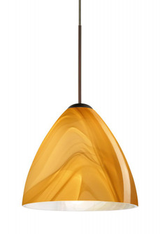 Besa Pendant Mia Bronze Honey 1x50W Halogen, 15Ft. Cord (127|1XC-1779HN-BR-L)