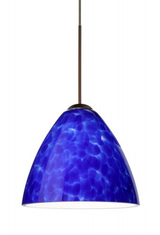 Besa Pendant Mia Bronze Blue Cloud 1x5W LED, 15Ft. Cord (127|1XC-177986-LED-BR-L)