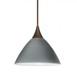 Besa Pendant Domi Bronze Titan 1x6W LED, 15Ft. Cord (127|1XC-1743TN-LED-BR-L)