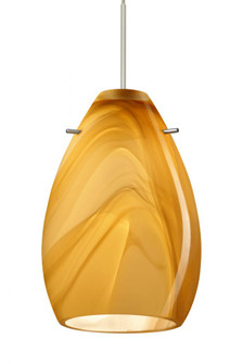 Besa Pendant Pera 6 Satin Nickel Honey 1x50W MAX GY6.35 Base, 15Ft. Cord (127|1XC-1713HN-SN-L)