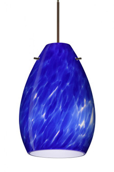 Besa Pendant Pera 6 Bronze Blue Cloud 1x50W MAX GY6.35 Base, 15Ft. Cord (127|1XC-171386-BR-L)