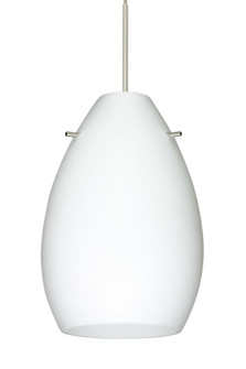 Besa Pendant Pera 6 Satin Nickel Opal Matte 1x5W LED, 15Ft. Cord (127|1XC-171307-LED-SN-L)