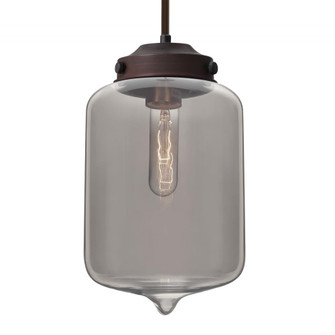 Besa Olin Stem Pendant Bronze Smoke 1x60W Medium Base T10, 15Ft. Cord (127|1TT-OLINSM-BR-L)