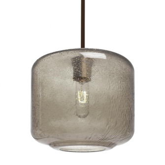 Besa Niles 10 Pendant, Smoke Bubble, Bronze Finish, 1x60W Medium Base T10, 15Ft. Cord (127|1TT-NILES10SM-BR-L)