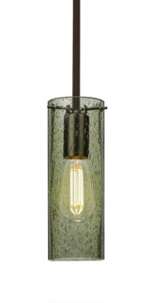 Besa, Juni 10 Stem Pendant, Moss Bubble, Bronze, 1x4W LED Filament, 15Ft. Cord (127|1TT-JUNI10MS-EDIL-BR-L)