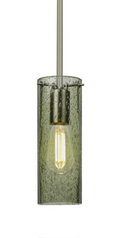 Besa, Juni 10 Stem Pendant, Moss Bubble, Satin Nickel, 1x4W LED Filament, 15Ft. Cord (127|1TT-JUNI10MS-EDIL-SN-L)