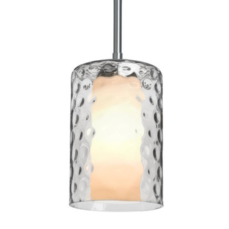 Besa, Esa Stem Pendant, Clear, Satin Nickel Finish, 1x5W LED, 15Ft. Stem (127|1TT-ESACL-LED-SN-L)