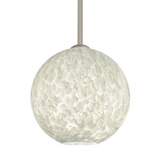 Besa Coco 8 Stem Pendant, Carrera, Satin Nickel Finish, 1x60W Medium Base, 15Ft. Cord (127|1TT-COCO819-SN-L)