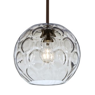 Besa Bombay Cord Pendant, Clear, Bronze Finish, 1x60W Medium Base, 15Ft. Cord (127|1TT-BOMYCL-BR-L)