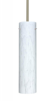 Besa Stilo 16 LED Pendant Carrera Satin Nickel 1x9W LED, 15Ft. Cord (127|1TT-722419-LED-SN-L)