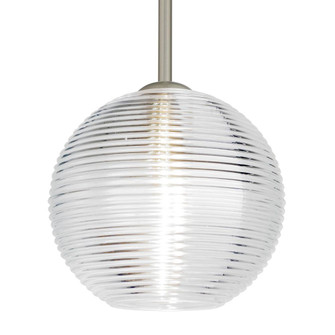 Besa Stem Kristall 8 Pendant Satin Nickel Clear 1x75W Medium Base, 15Ft. Cord (127|1TT-461600-SN-L)