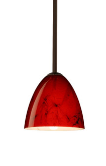 Besa Vila LED Pendant Magma Bronze 1x9W LED, 15Ft. Cord (127|1TT-4470MA-LED-BR-L)