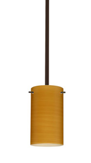 Besa Stem Stilo 7 Pendant Bronze Oak 1x9W LED, 15Ft. Cord (127|1TT-4404OK-LED-BR-L)