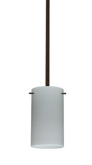 Besa Stem Stilo 7 Pendant Bronze Chalk 1x9W LED, 15Ft. Cord (127|1TT-4404KR-LED-BR-L)