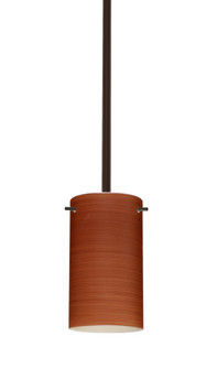 Besa Stem Stilo 7 Pendant Bronze Cherry 1x40W B10 Med, 15Ft. Cord (127|1TT-4404CH-MED-BR-L)