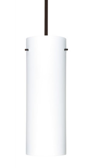 Besa Stem Pendant Stilo 18 Bronze Opal Matte 1x150W Medium Base A21, 15Ft. Cord (127|1TT-412807-BR-L)