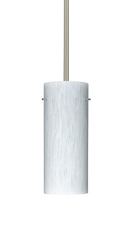 Besa Stilo 10 Stem Pendant Satin Nickel Carrera 1x100W Medium Base, 15Ft. Cord (127|1TT-412319-SN-L)
