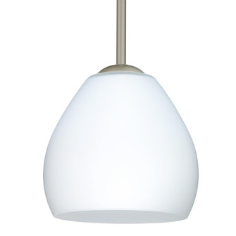 Besa Bolla Pendant Satin Nickel Opal Matte 1x50W E12 base (127|1TT-412207-SN)