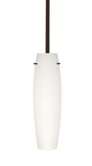 Besa Stilo 11 Stem Pendant Bronze Opal Matte 1x9W LED, 15Ft. Cord (127|1TT-412107-LED-BR-L)