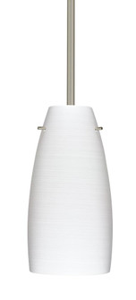 Besa Tao 10 Stem Pendant Satin Nickel Chalk 1x100W Medium Base, 15Ft. Cord (127|1TT-1512KR-SN-L)