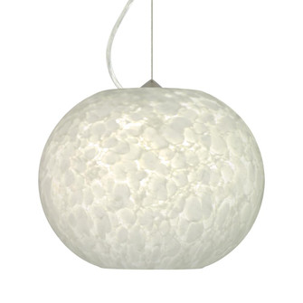 Besa Luna Pendant Carrera Satin Nickel 1x100W Medium Base, 15Ft. Cord (127|1KX-477619-SN-L)