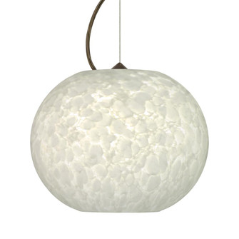 Besa Luna LED Pendant Carrera Bronze 1x9W LED, 15Ft. Cord (127|1KX-477619-LED-BR-L)