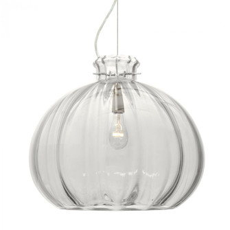 Besa Pendant Pinta 12 Clear Satin Nickel 1x100W Medium Base, 15Ft. Cord (127|1KX-464588-SN-L)