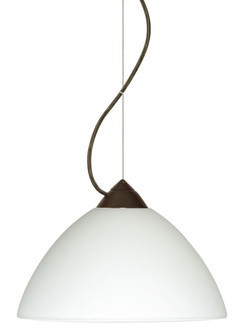 Besa Tessa LED Cable Pendant White Bronze 1x9W LED, 15Ft. Cord (127|1KX-420107-LED-BR-L)