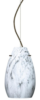 Besa Pera 9 LED Pendant Marble Grigio Bronze 1x9W LED, 15Ft. Cord (127|1KX-4126MG-LED-BR-L)