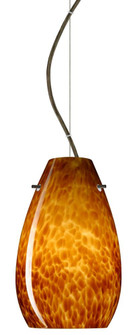Besa Pera 9 LED Pendant Amber Cloud Bronze 1x9W LED, 15Ft. Cord (127|1KX-412618-LED-BR-L)