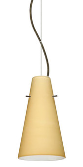 Besa Cierro LED Cable Pendant Vanilla Matte Bronze 1x9W LED, 15Ft. Cord (127|1KX-4124VM-LED-BR-L)