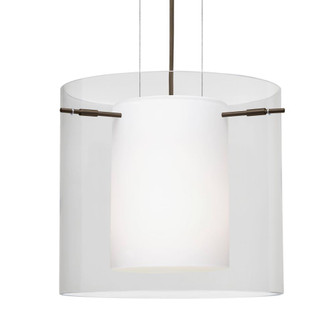Besa Pahu 12 LED Pendant Clear Bronze 1x11W LED, 15Ft. Option (127|1KG-C18407-LED-BR-L)