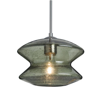 Besa, Zen Cord Pendant, Moss Bubble, Satin Nickel Finish, 1x60W Medium Base, 15Ft. Co (127|1JT-ZENMS-SN-L)