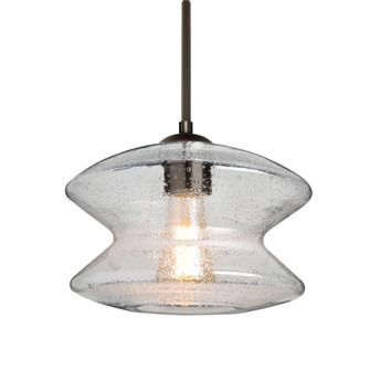 Besa, Zen Cord Pendant, Clear Bubble, Bronze Finish, 1x60W Medium Base, 15Ft. Cord (127|1JT-ZENCL-BR-L)