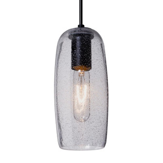 Besa, Pinot 9 Cord Pendant, Clear Bubble, Black FInish 1x4W LED Filament (127|1JT-PINOT9CL-EDIL-BK)