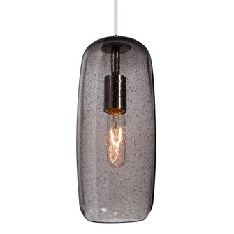 Besa, Pinot 13 Cord Pendant, Smoke Bubble, Satin Nickel FInish 1x4W LED Filament, 15Ft. Cord (127|1JT-PINOT13SM-EDIL-SN-L)