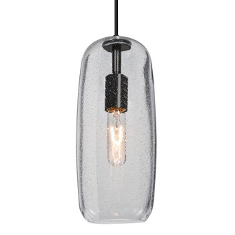 Besa, Pinot 13 Cord Pendant, Clear Bubble, Black FInish 1x4W LED Filament, 15Ft. Cord (127|1JT-PINOT13CL-EDIL-BK-L)