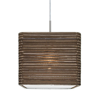 Besa, Kirk 12 Cord Pendant, Satin Nickel Finish, 1x9W LED, 15Ft. Cord (127|1JT-KIRK12-LED-SN-L)