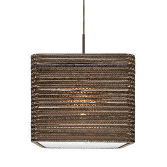 Besa, Kirk 12 Cord Pendant, Bronze Finish, 1x9W LED, 15Ft. Cord (127|1JT-KIRK12-LED-BR-L)