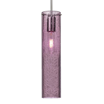 Besa, Juni 16 Cord Pendant, Plum Bubble, Satin Nickel, 1x60W Medium Base, 15Ft. Cord (127|1JT-JUNI16PL-SN-L)