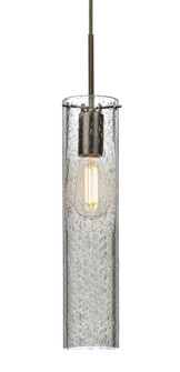 Besa, Juni 16 Cord Pendant, Clear Bubble, Bronze, 1x4W LED Filament, 15Ft. Cord (127|1JT-JUNI16CL-EDIL-BR-L)