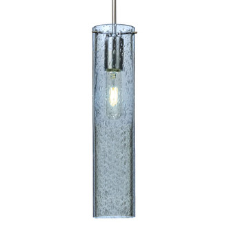 Besa, Juni 16 Cord Pendant, Blue Bubble, Satin Nickel, 1x60W Medium Base, 15Ft. Cord (127|1JT-JUNI16BL-SN-L)