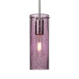 Besa, Juni 10 Cord Pendant, Plum Bubble, Satin Nickel, 1x60W Medium Base, 15Ft. Cord (127|1JT-JUNI10PL-SN-L)