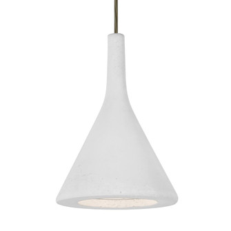 Besa Gala Pendant, White, Bronze Finish, 1x9W LED, 15Ft. Cord (127|1JT-GALAWH-LED-BR-L)